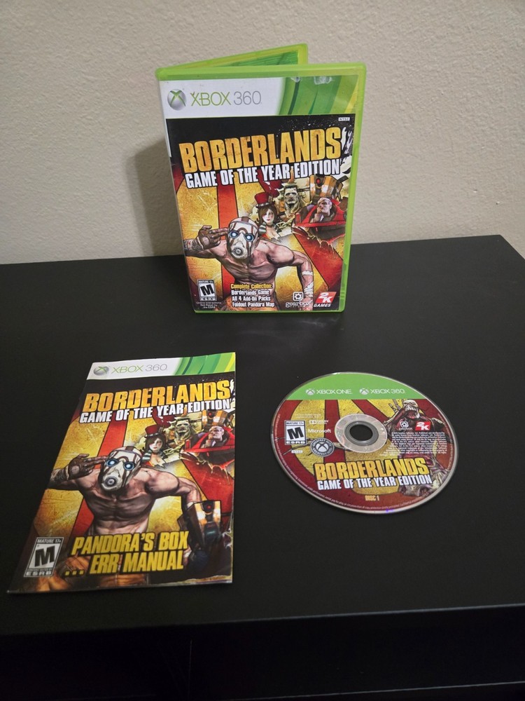 Borderlands -- Game of the Year Edition Xbox 360 CIB (No map)