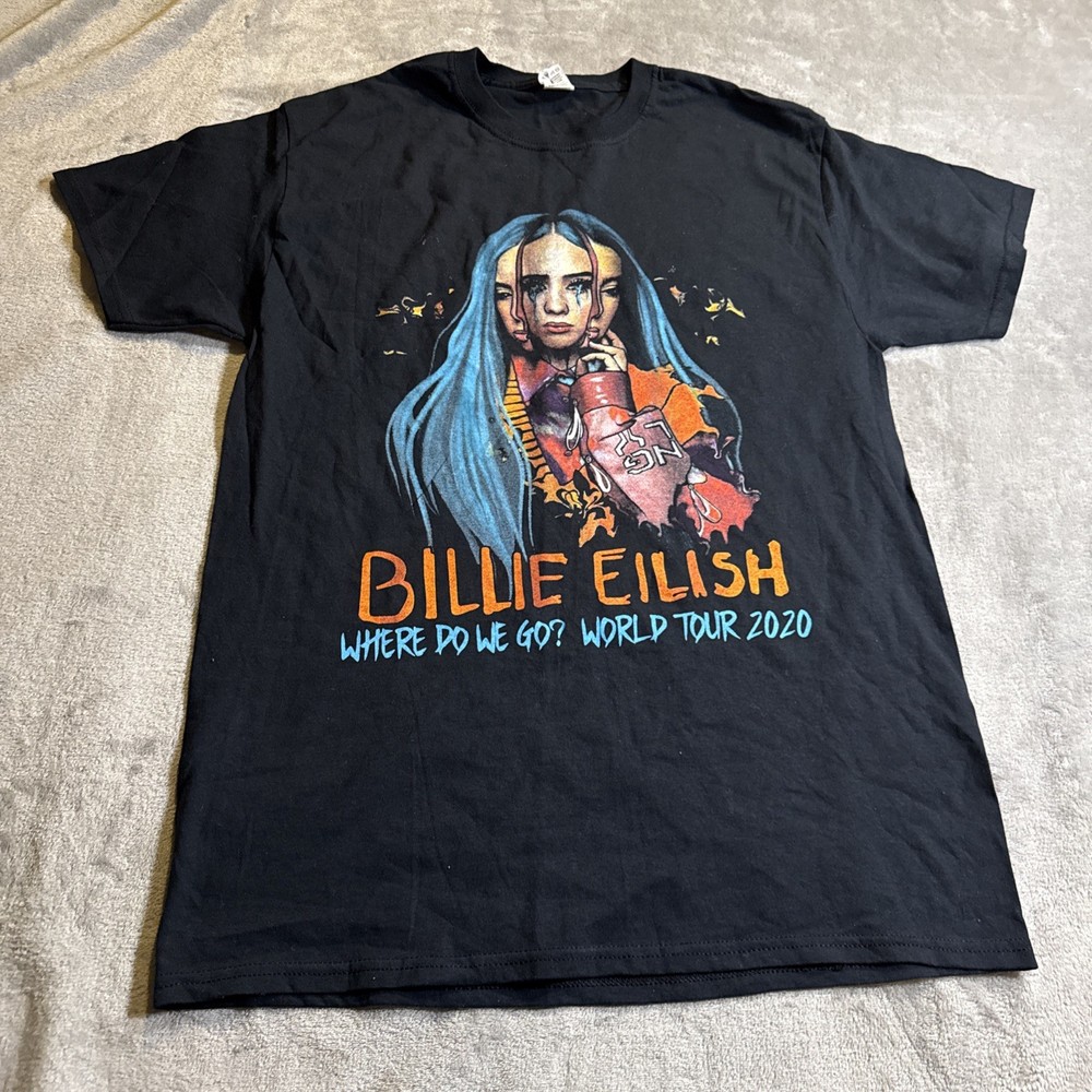 Billie Eilish T-shirt Adult Size Medium Where Do We Go World Tour 2020 And Dates