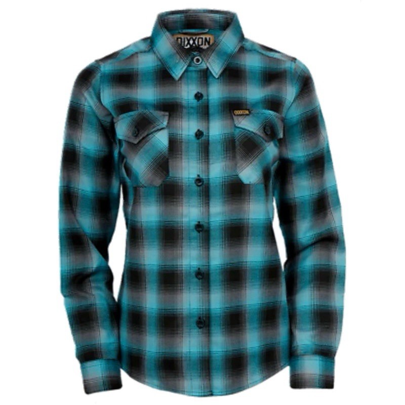 Dixxon Flannel Shirt  Women's Size Small Tortuga Teal Long Sleeve