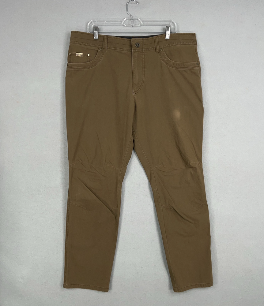 Kuhl Mens Revolvr Rogue Stretch Hiking Pants 38x32 Brown Outdoor Casual Gorp
