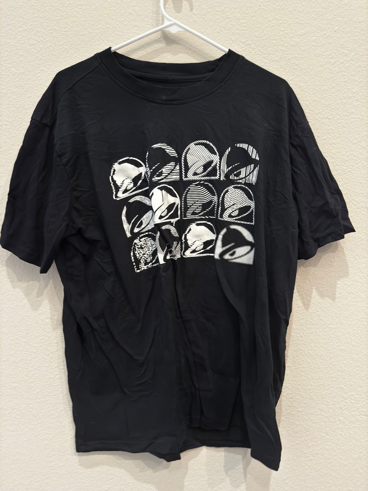 TACO BELL Employee Member T Shirt Black Crew Neck Short Sleeve Sz XL Extra Large