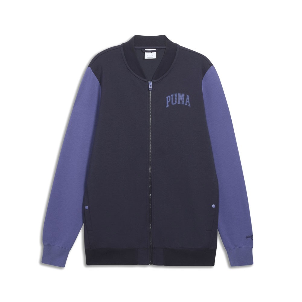 PUMA Class Bomber Full Zip Jacket Mens Blue Casual Athletic Outerwear 68649516