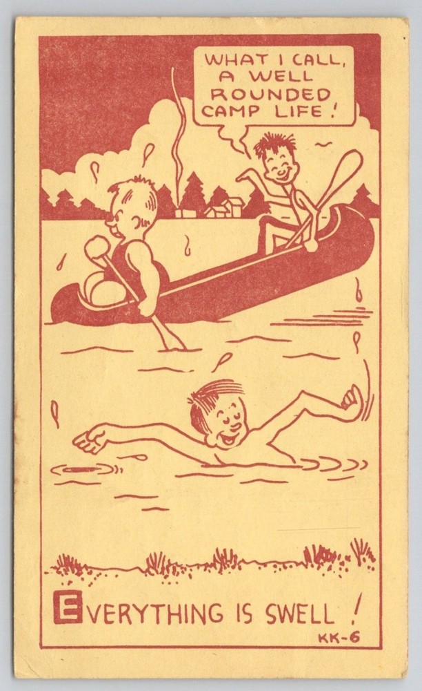 1947 Kamp Komics Postcard 