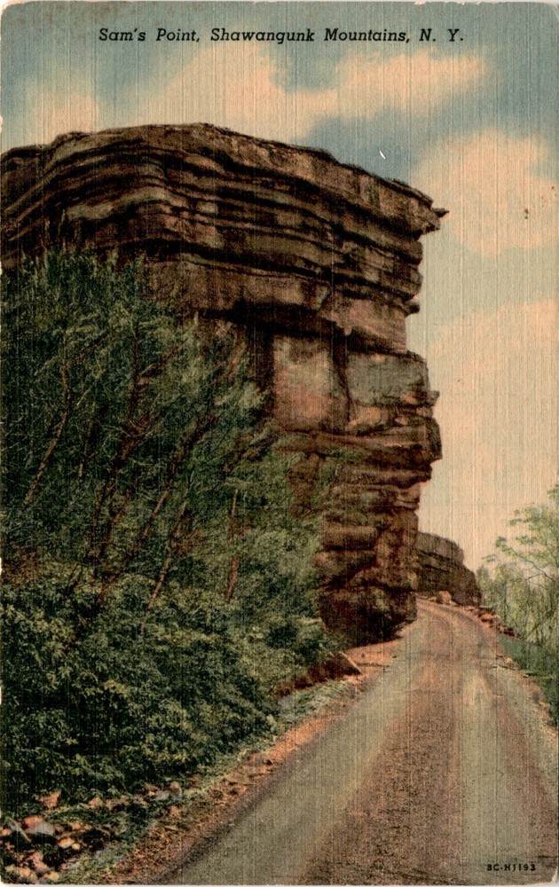 Sam's Point, Shawangunk Mountains, N. Y., Griffin Paper Co., Kingston, Postcard