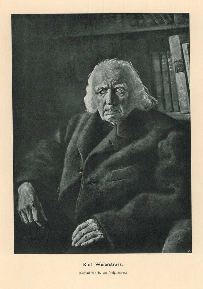 Portrait of Karl Theodor Wilhelm Weierstrass