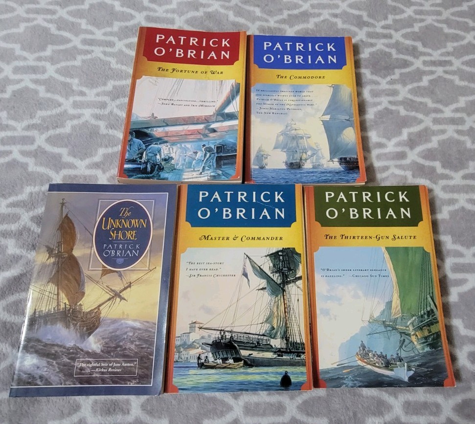 Patrick O'Brian Book Lot of 5. W. W. Norton & Co Captain Jack Aubrey Series