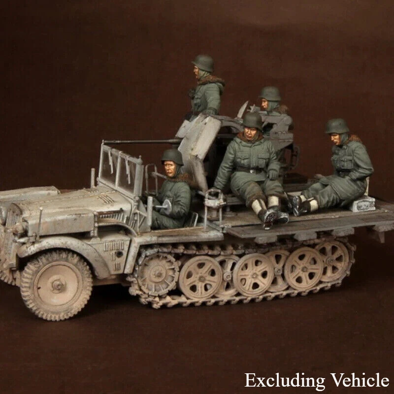 1/35 Resin Figure Model Kit Military 5 Figures Unassambled Unpainted