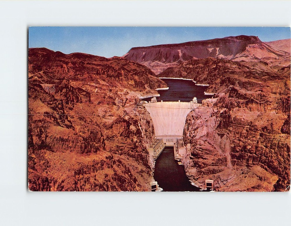 Postcard Hoover Dam USA