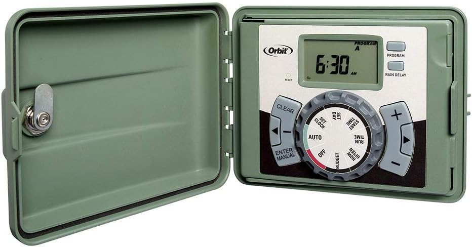 4-Station Outdoor Swing Panel Sprinkler Timer 57894