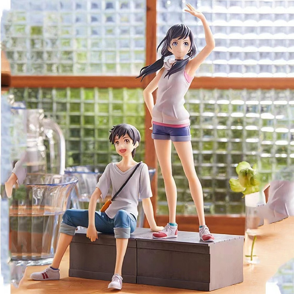 Anime Boy Girl Weathering with You Action Figures Morishima Hodaka Amano Hina 2X