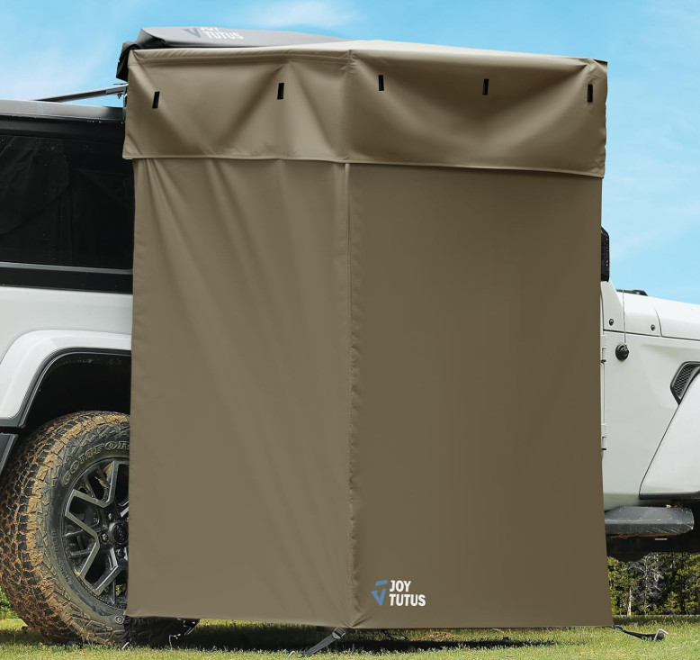 Shower Tent with Roof for Car Camping, Full Privacy Protection, Dry and Wet Sepa