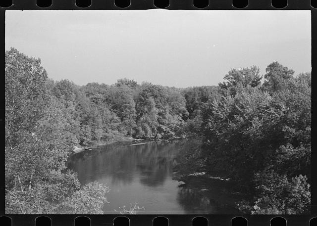 Photo:Untitled River Landscape FSA OWI 1930s Trees Waterway