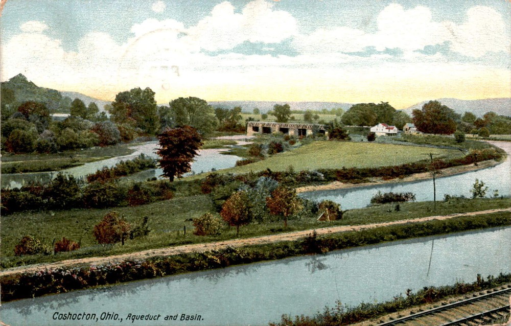 Coshocton, Ohio, Aqueduct and Basin, Portland ME, Creb, 279 Postcard