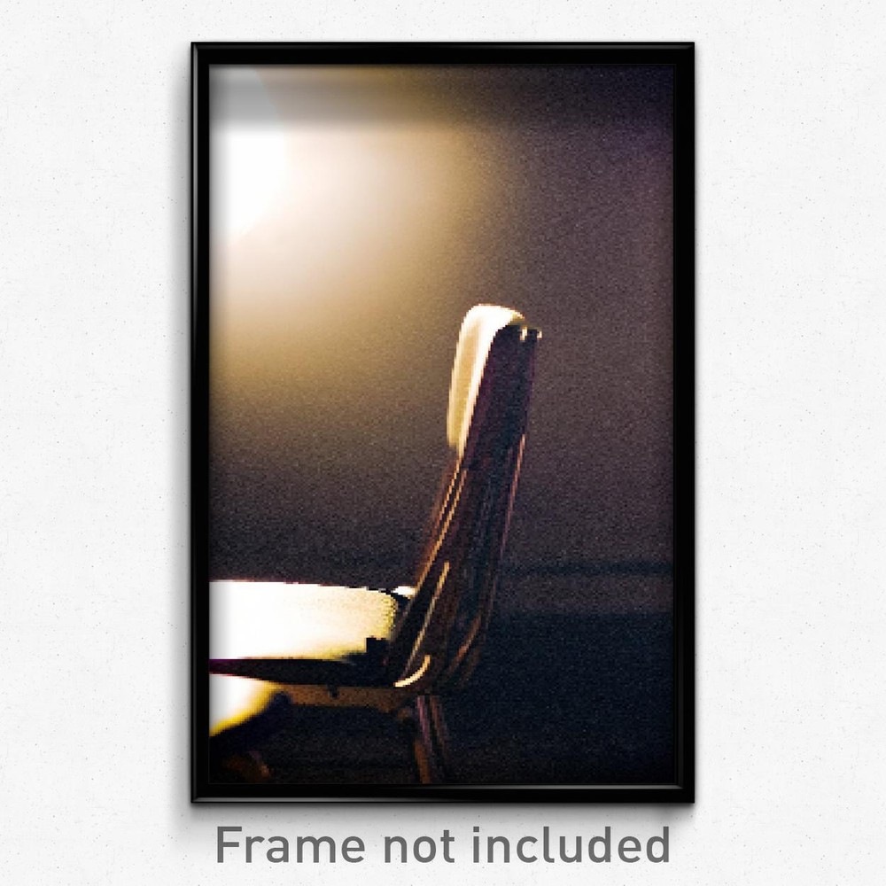 8-Bit Trippy Pixel Art Poster of a Neglected Seat - Retro Psychedelic Video Game Print