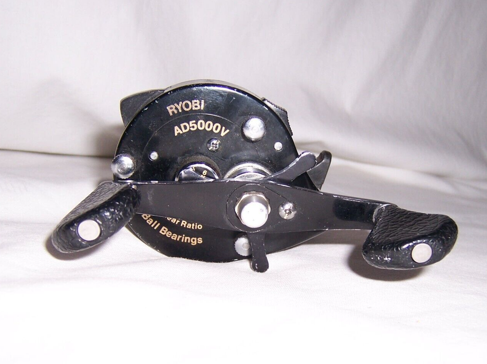 Ryobi AD5000V Baitcasting Fishing Reel 5-3-1 Gear Ratio 3 Ball Bearing VERY NICE