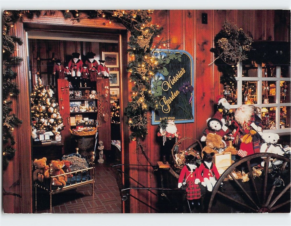 Postcard Victorias Garden Gift Shop Mountain View Inn Greensburg PA USA