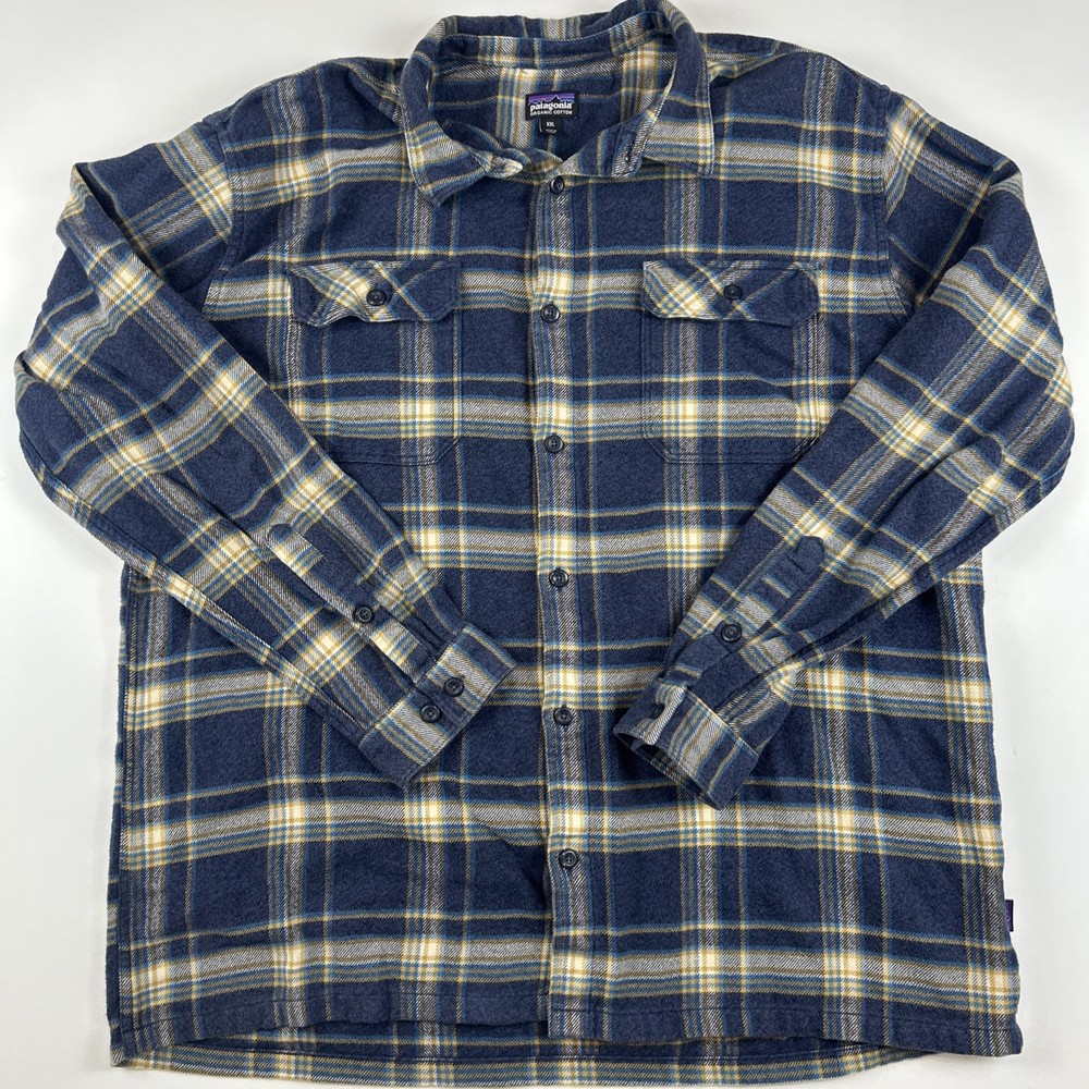 Patagonia Shirt Mens XXL Fjord Flannel Heavyweight Organic Hiking Gorpcore Plaid