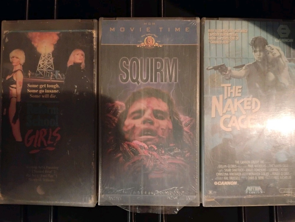 3 old VHS lot thriller horror action Cult Classic