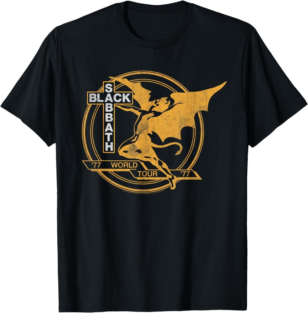 Black Sabbath Official World Tour '77 T-Shirt