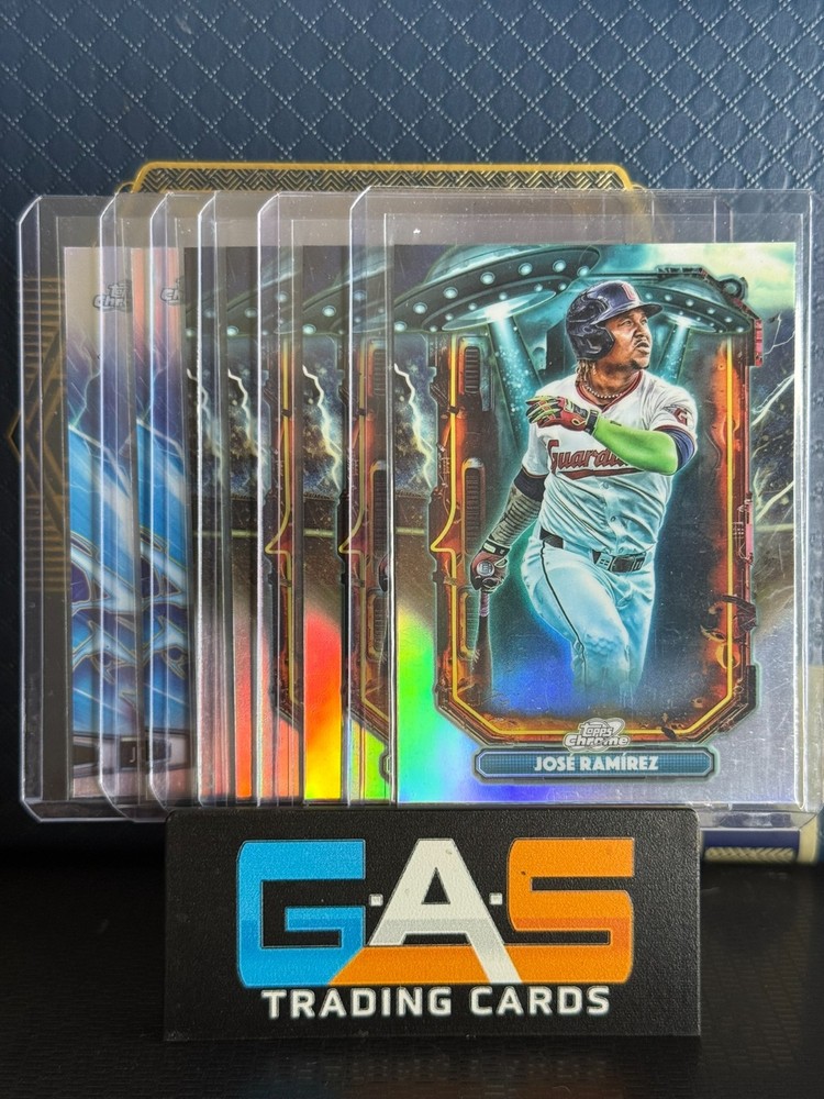 2025 Topps Cosmic Chrome Jose Ramirez Insert - 6 Card Lot - Guardians