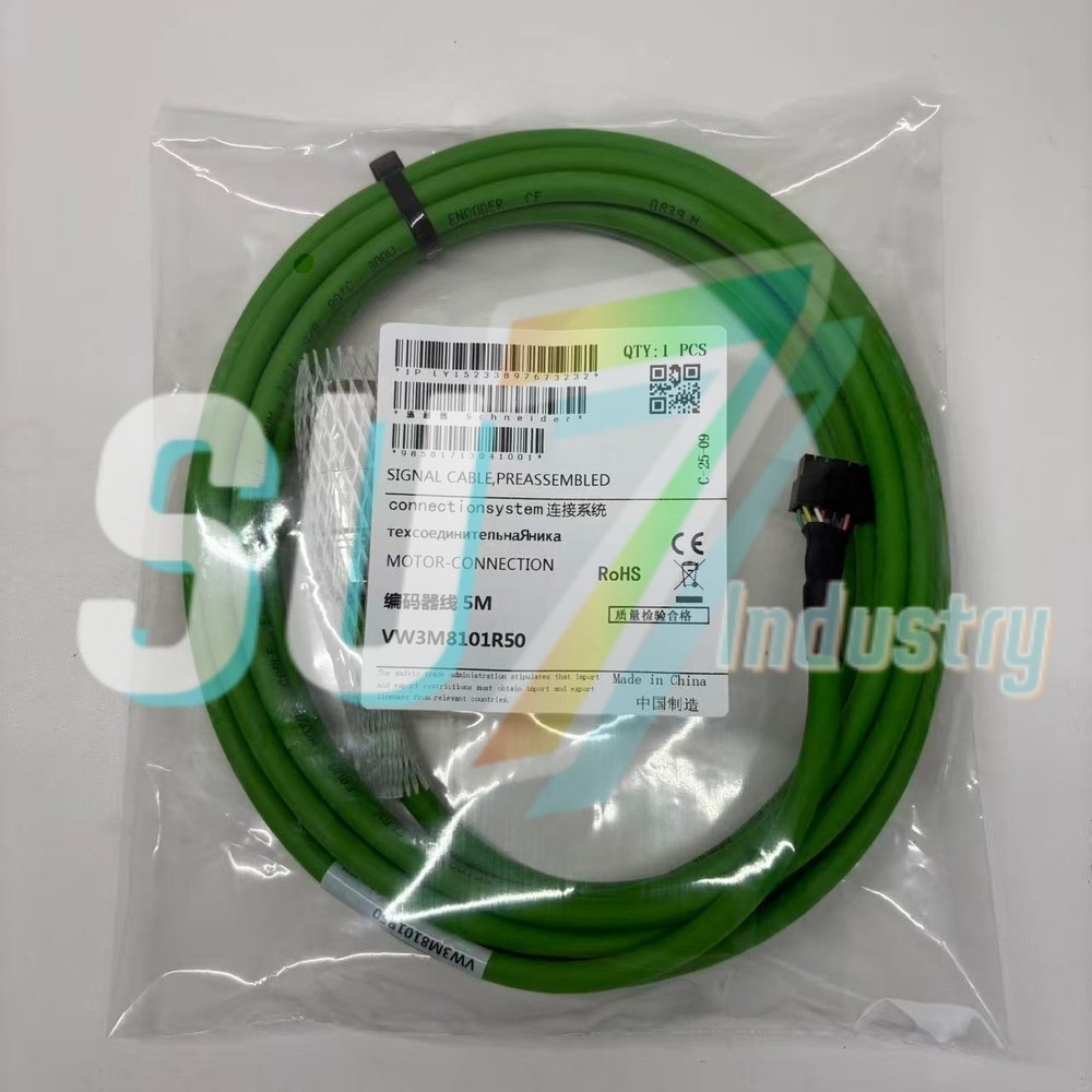 Schneider VW3M8101R50 Servo Motor Encoder Feedback Cable 5M# 1pcs New In Box