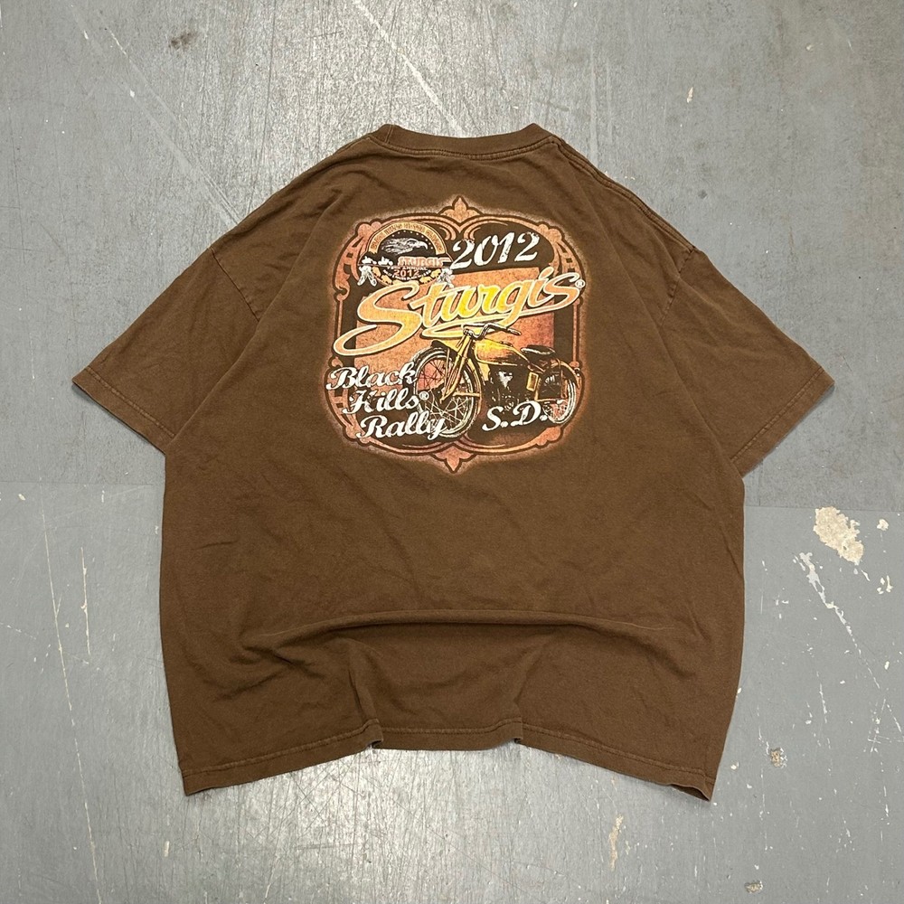 Vintage Y2K 2012 sturgis motorcycle biking choppers tee