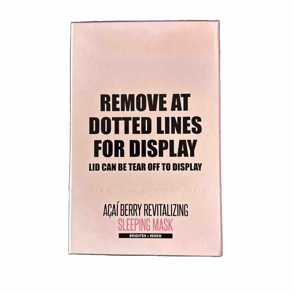 Acai Berry Sleeping Face Mask Revitalizing Restorative Pack of 12-image