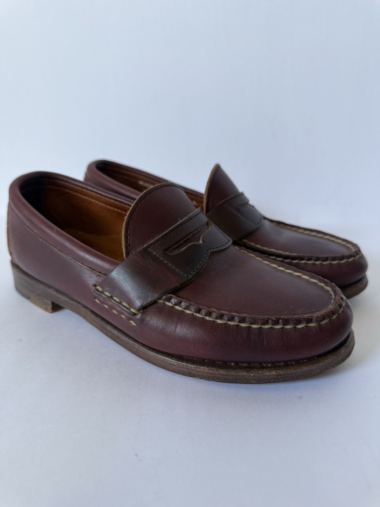 Rancourt Cole Haan Pinch America Penny Loafer Brown Stich Maine USA  Mens 6.5 M