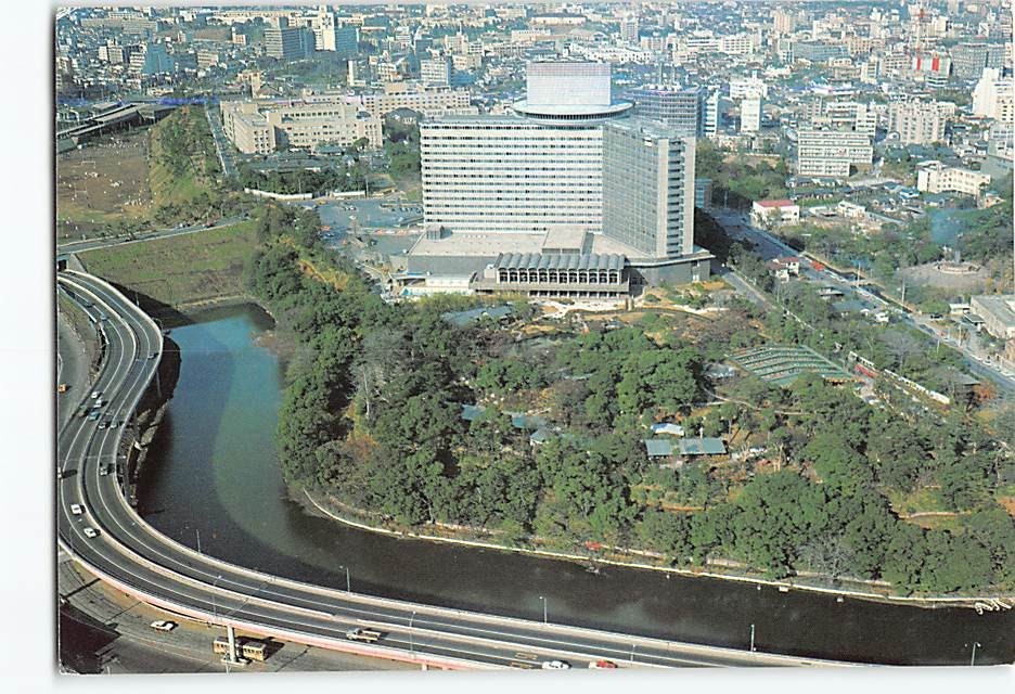 Postcard Aerial View Hotel New Otani Tokyo Japan