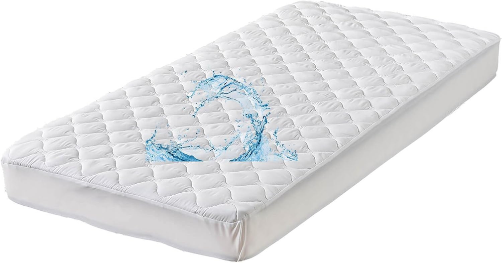 Waterproof Quilted RV Bunk Mattress Bunk=Narrow Twin (30X75), White