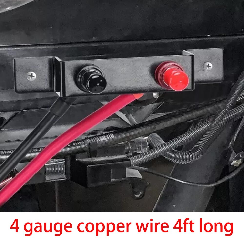 Outdoor Heavy Duty Remote Battery Charging Post Battery Terminals Relocation Kit
