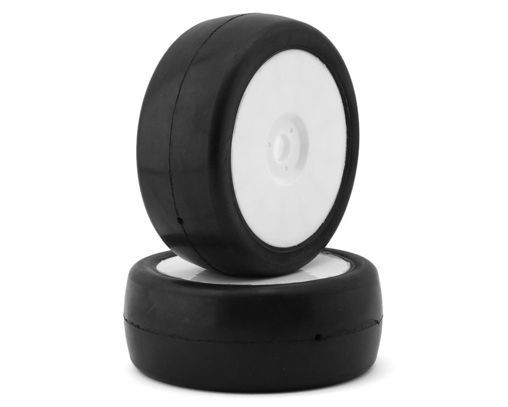 Raw Speed RC Slick 1/8 Buggy Pre-Mounted Tires (White) (2)🌟✨25 Years on eBay! 250,000+ feedback!✨🌟