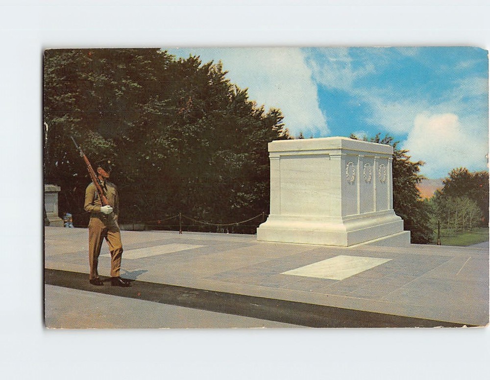 Postcard Tomb of the Unknown Soldiers Arlington National Cemetery Virginia USA