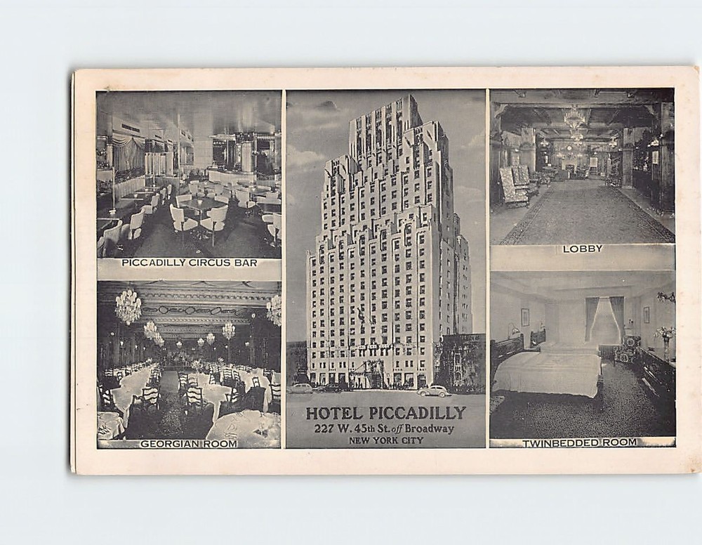Postcard Hotel Piccadilly NYC NY USA