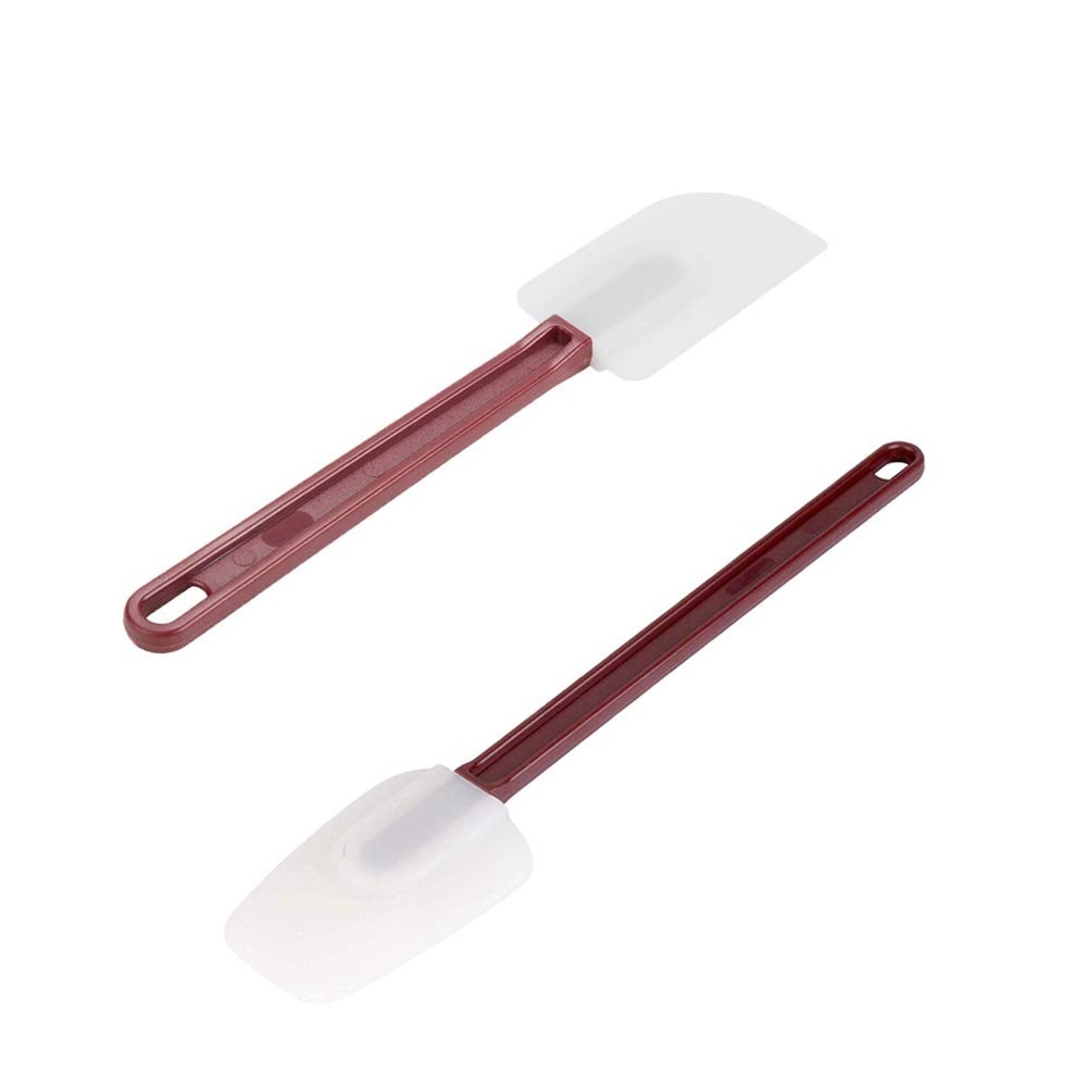High Heat Resistant Silicone Scraper Spoon Commercial Spatula for Cooking, Ru...
