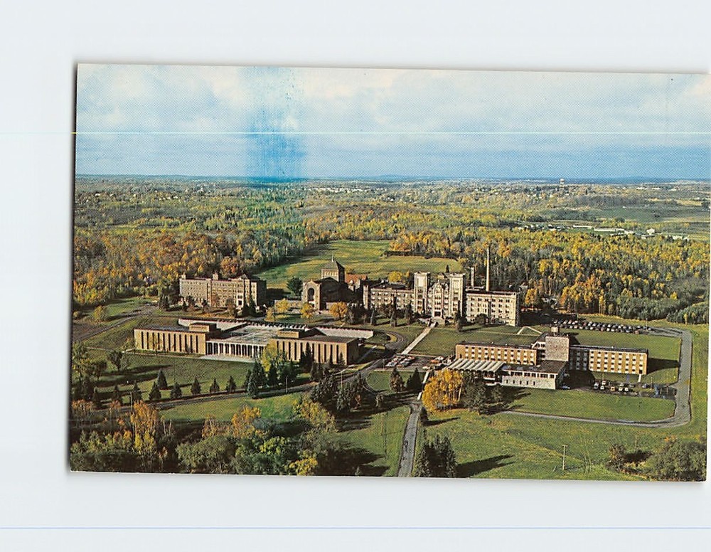 Postcard Aerial View College of St. Scholastica Duluth Minnesota USA
