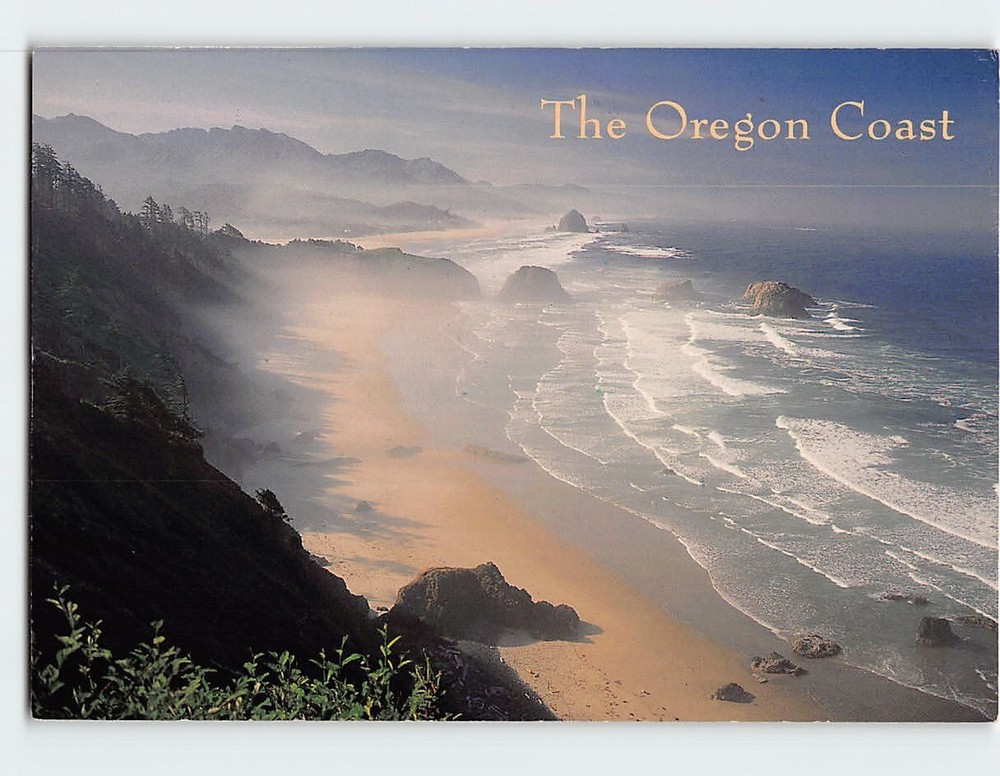 Postcard View Of The Oregon Coast USA