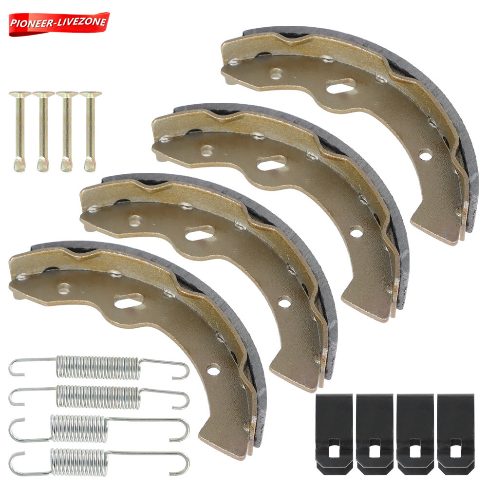Club Car Golf Cart Brake Shoes & Springs Compatible with Yamaha G1 G2 1982-1991