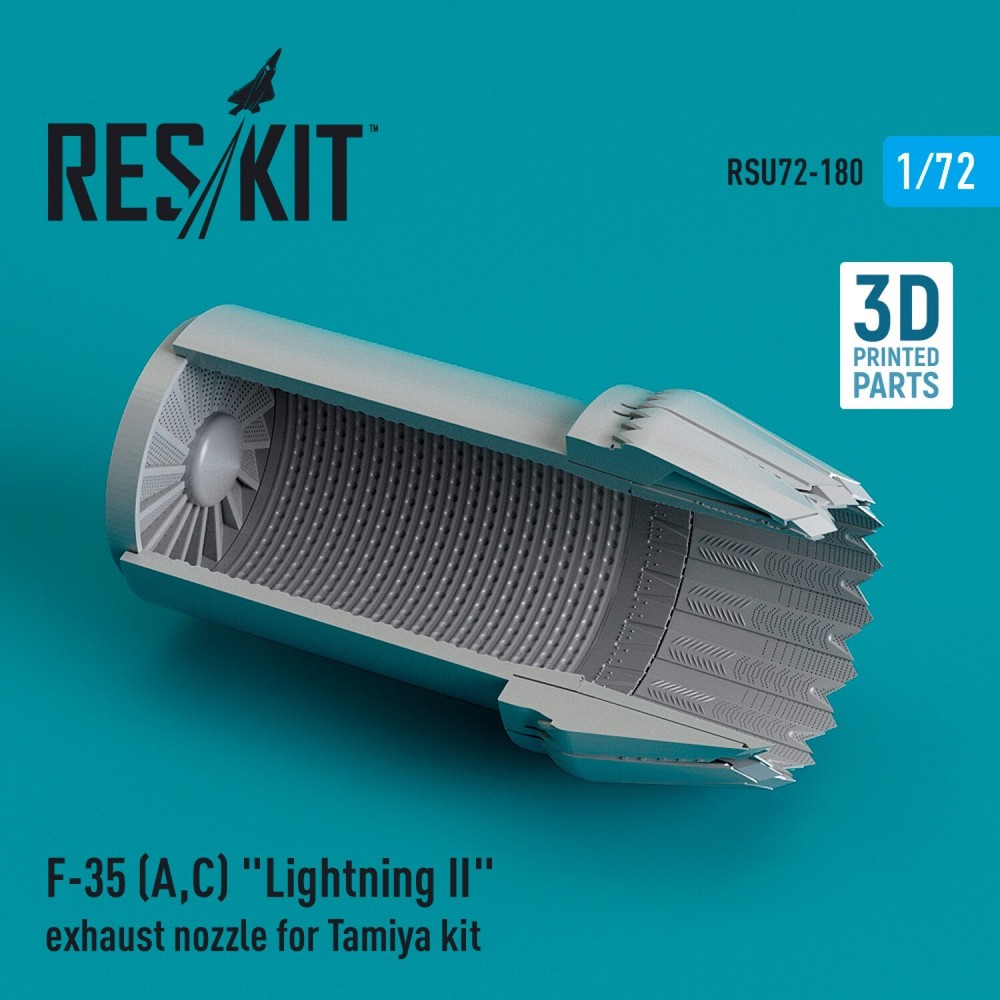 F-35 A,C Lightning II exhaust nozzle for Tamiya kit Scale 1:72 ResKit RSU72-0180