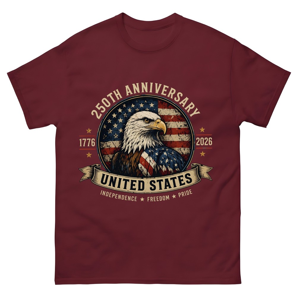 250th-Anniversary-United-States-Shirt,-Patriotic-Eagle-T-Shirt,-America-1776