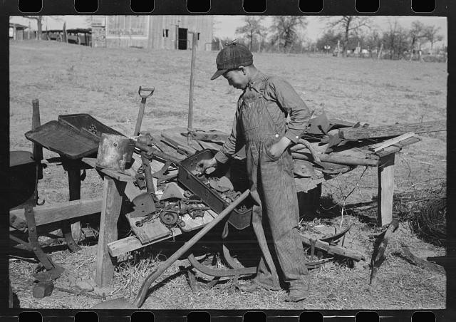 Pomp Hall Family,Creek County,Oklahoma,OK,Farm Security Administration,1940,23