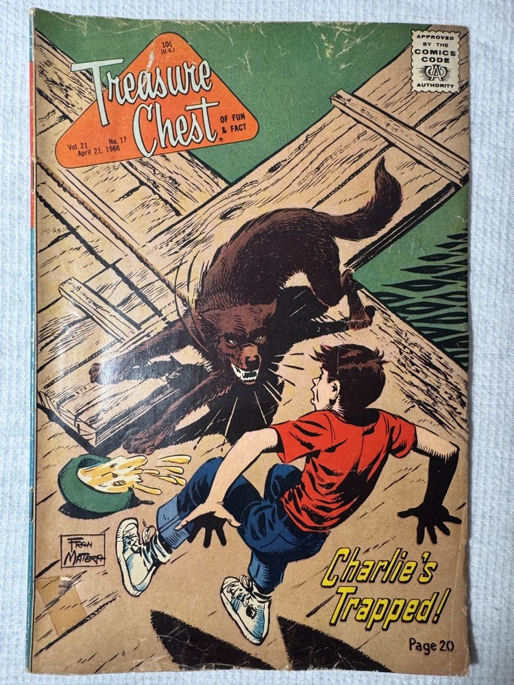 Treasure Chest of Fun and Fact #17 April 21, 1966 Vintage Comic