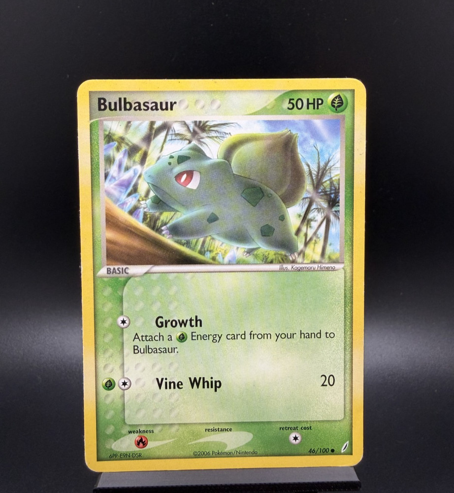 Pokemon TCG: Bulbasaur 46/100 Crystal Guardians HP