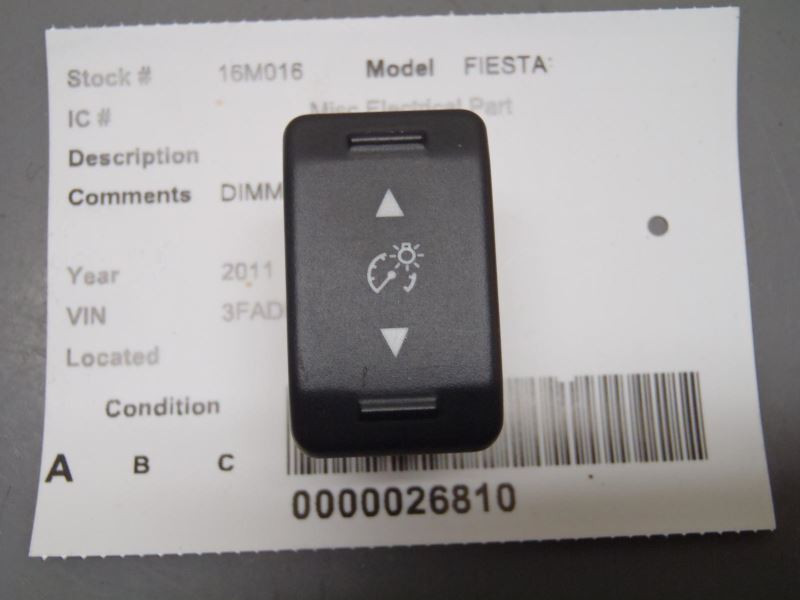 2011-2013 Ford Fiesta Instrument Light Rheostat Dimmer Switch 63143