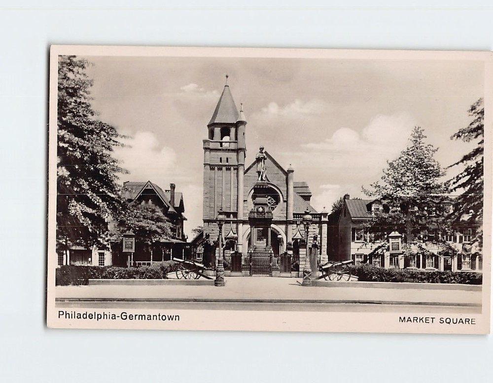 Postcard Market Square Germantown Philadelphia Pennsylvania USA