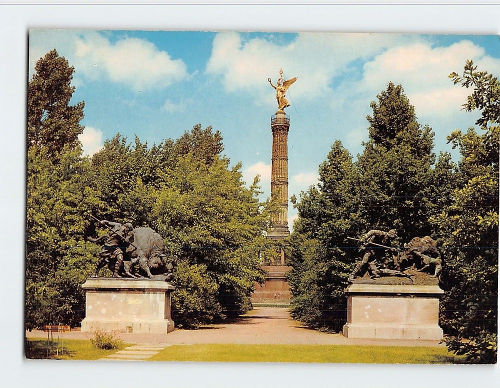 Postcard Victory Column Berlin Germany