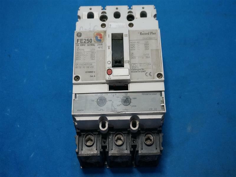 GE FE250 Circuit Breaker 250A 3P