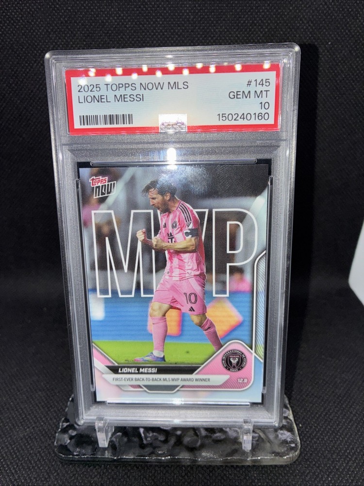 2025 Topps Now Lionel Messi Psa 10 Rare INVEST 📈📈📈💎💎💎💎💎🔥🔥🔥