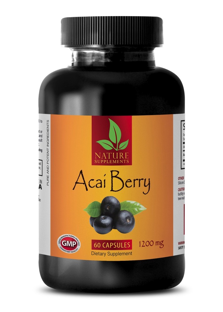 Enhance Detoxification - ACAI BERRY EXTRACT - Toxin Flush - 1 Bottle 60 Caps