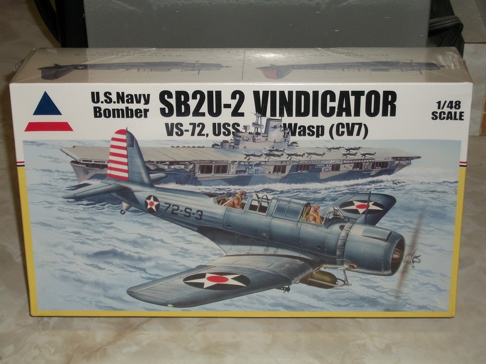 Accurate Miniatures 1/48 Scale SB2U-2 Vindicator, VS-72, USS Wasp (CV7) - Sealed-image